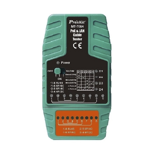 Probador cable de red con poe